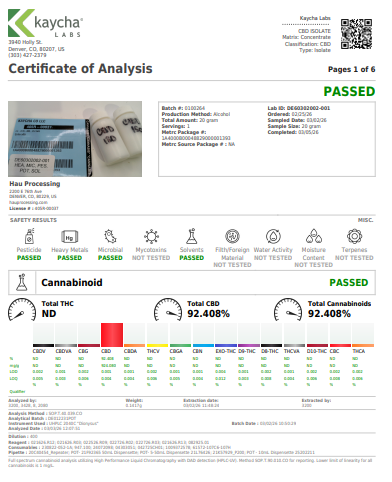CBD ISO KAYCHA